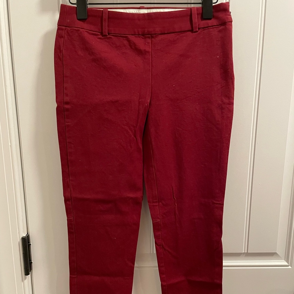 J Crew Factory Maroon Dress Pant (Size 2)